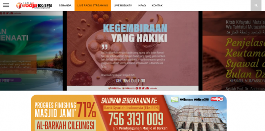 Website of Radio Rodja