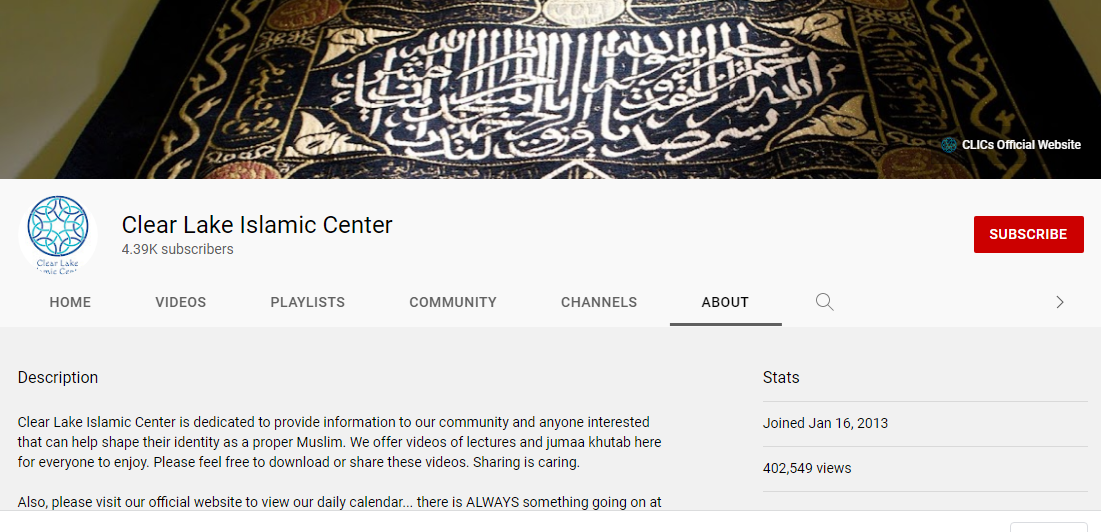 Clear Lake Islamic Center